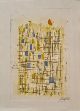 版画 Bissiere - Soleil 