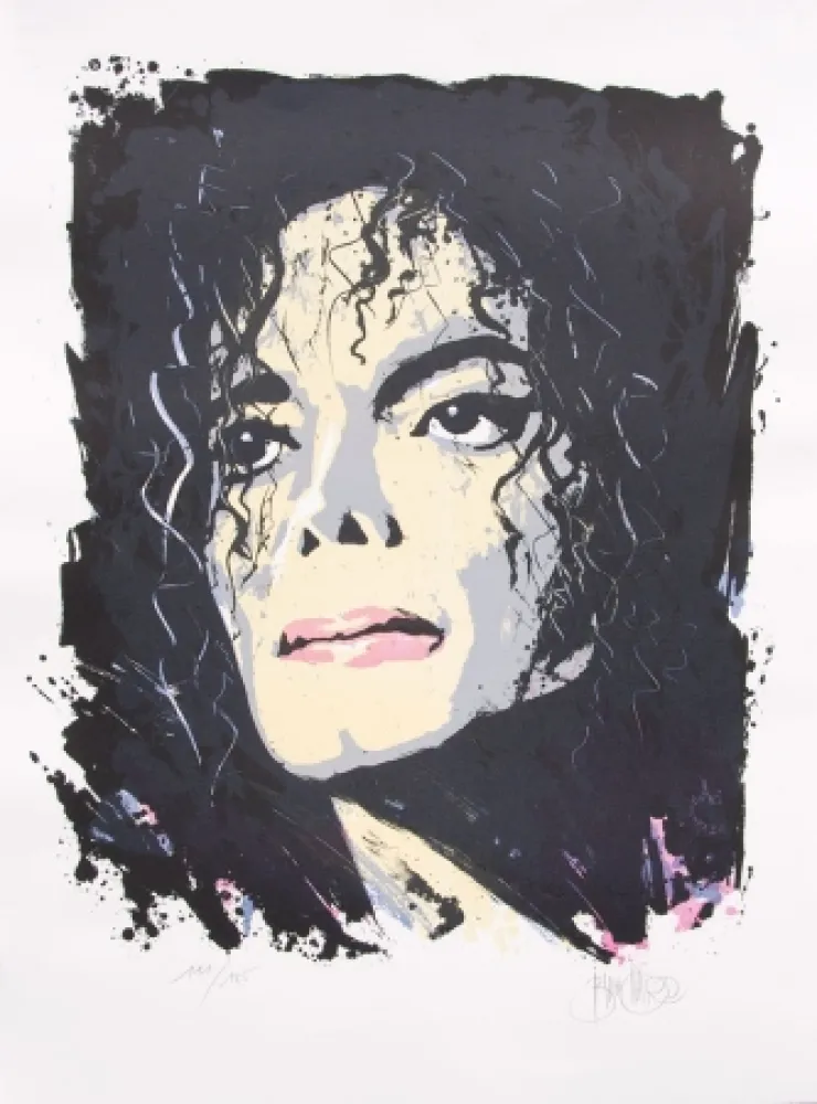 石版画 Blanchard - Hommage à Michaël Jockson