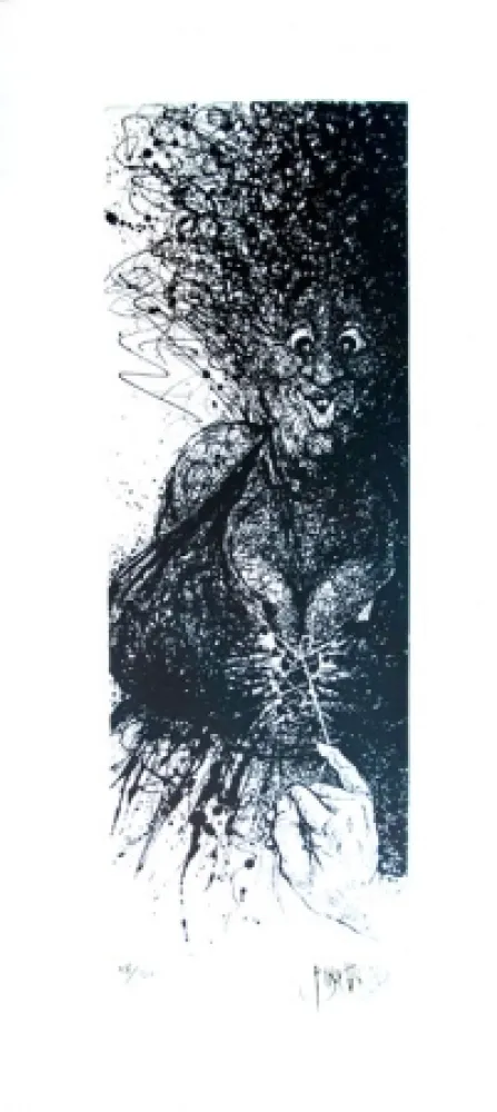 蚀刻版画 Blanchard - La Grosse Adrienne