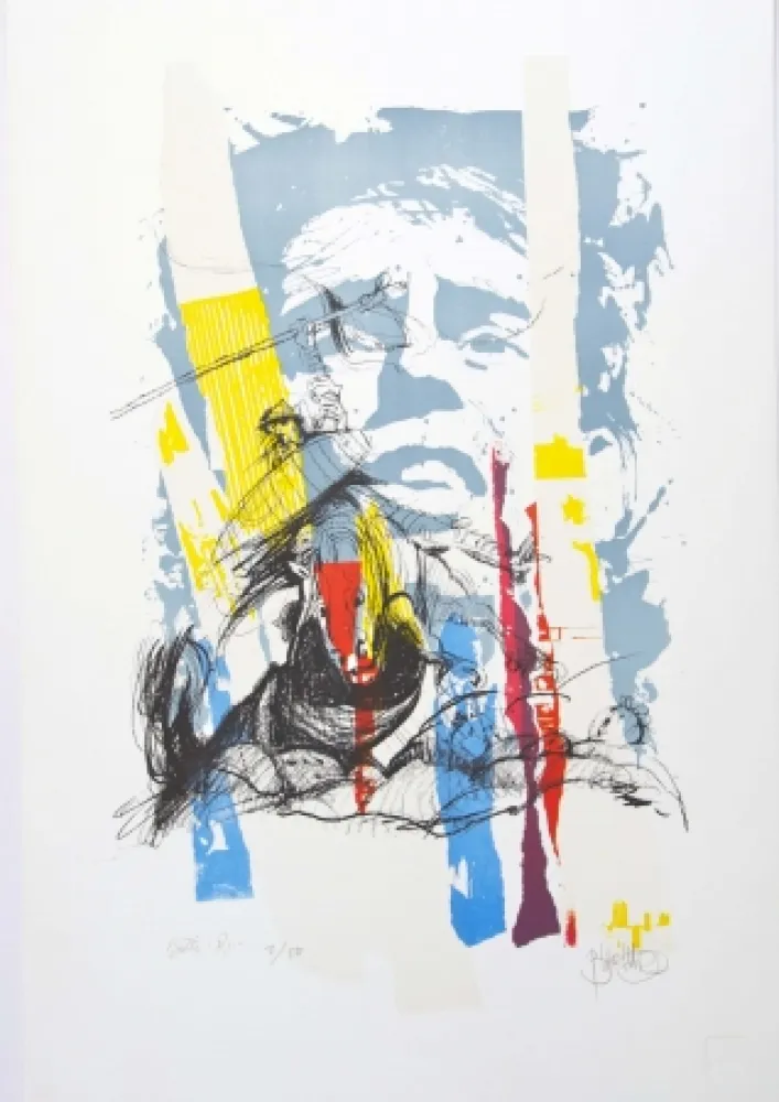 石版画 Blanchard - Sous le soleil de J. Brel