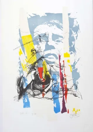 石版画 Blanchard - Sous le soleil de J. Brel