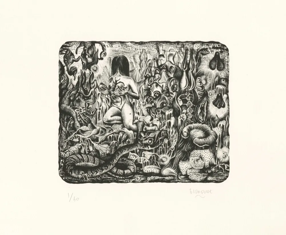 石版画 Blanquet - Majesté Furtive