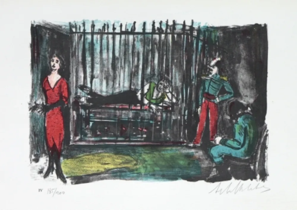 石版画 Blatas - 	L'opera Des Gueux the Beggers Opera plate no. IV