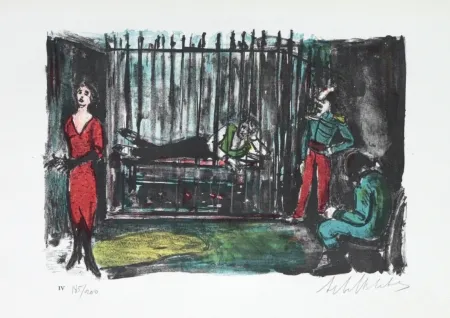 石版画 Blatas - 	L'opera Des Gueux the Beggers Opera plate no. IV