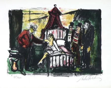 石版画 Blatas - 	L'Opera Des Gueux, The Beggers Opera Plate V