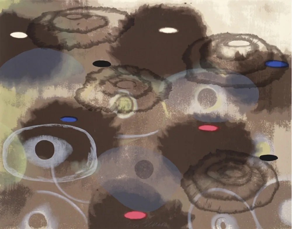 丝网印刷 Bleckner - Just Because II