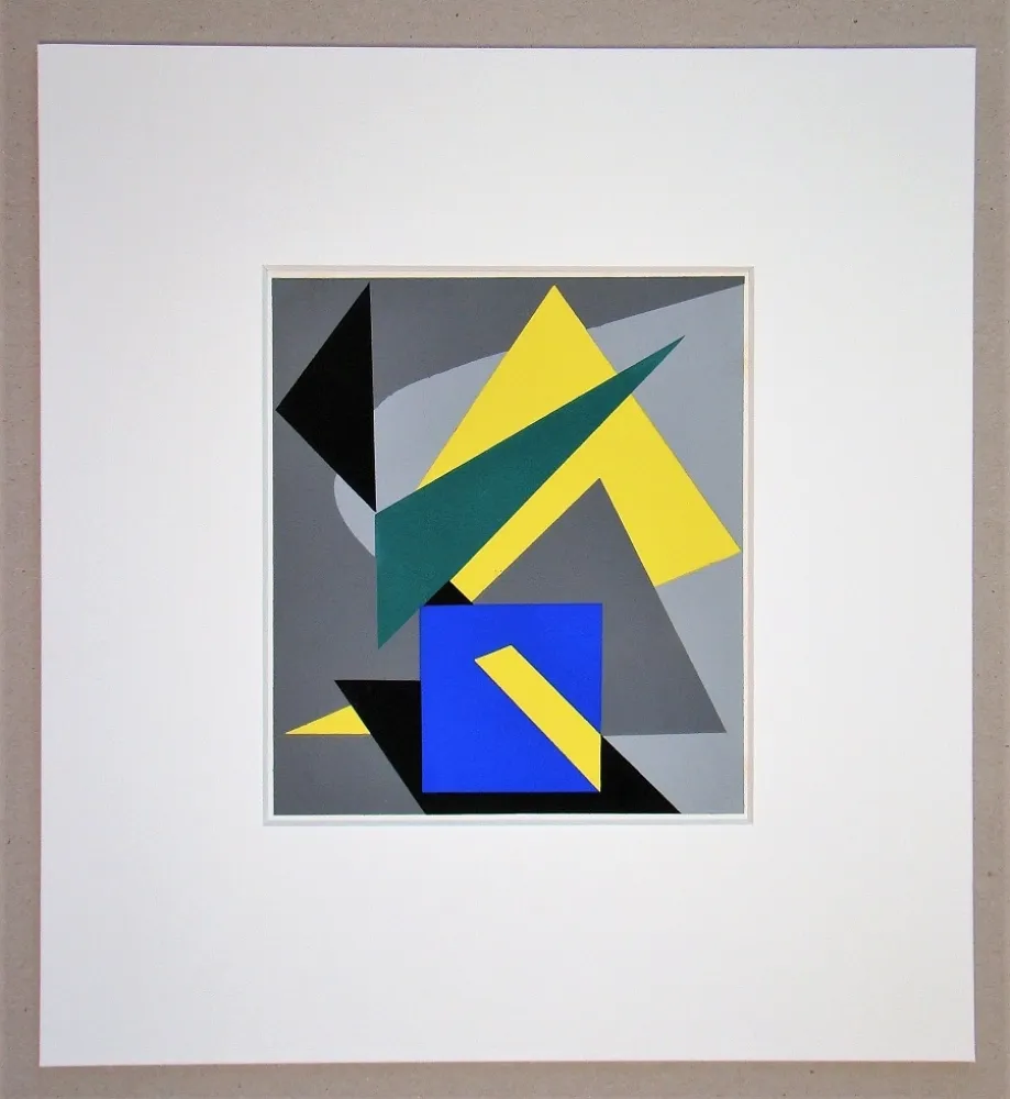 镂版印刷 Bloc - Composition abstrait