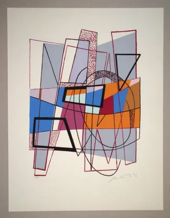 丝网印刷 Bloc - Composition abstrait