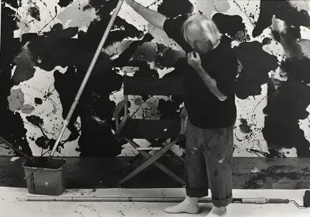 摄影 Blum - Sam Francis in his studio