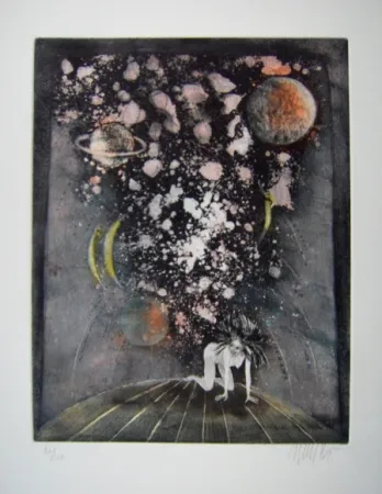 蚀刻版画 Bo -  Kaellingedigte 2