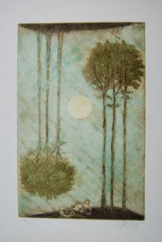 蚀刻版画 Bo -  Kaellingedigte 4