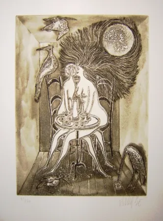 蚀刻版画 Bo - Kaellingedigte 8