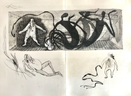 蚀刻版画 Bo - Le Meneur d'ombres