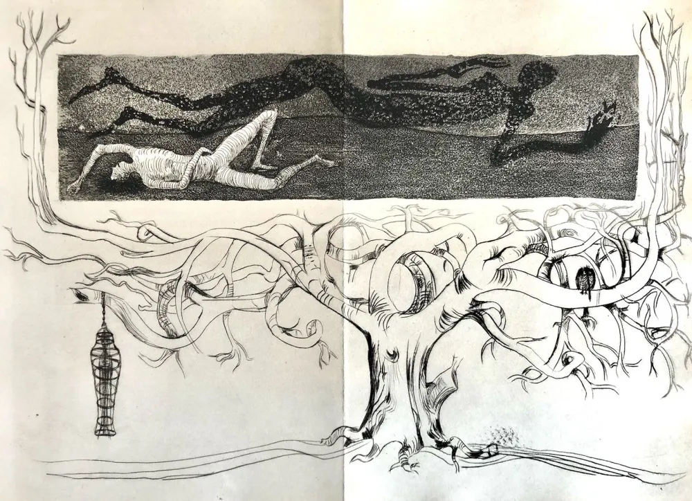 蚀刻版画 Bo - Le Meneur d'ombres