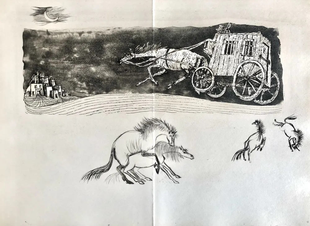 蚀刻版画 Bo - Le Meneur d'ombres