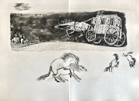 蚀刻版画 Bo - Le Meneur d'ombres