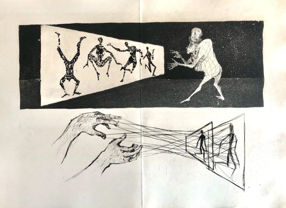 蚀刻版画 Bo - Le Meneur d'ombres