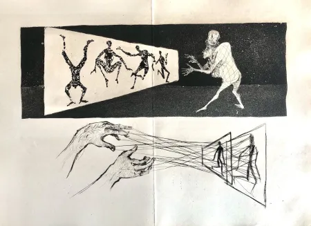 蚀刻版画 Bo - Le Meneur d'ombres