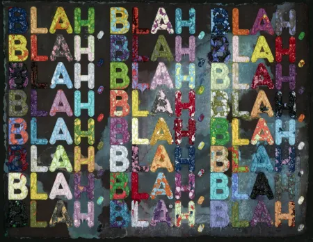 单版画 Bochner - Blah Blah Blah (Black)