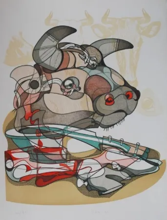 石版画 Bodini - Senza titolo