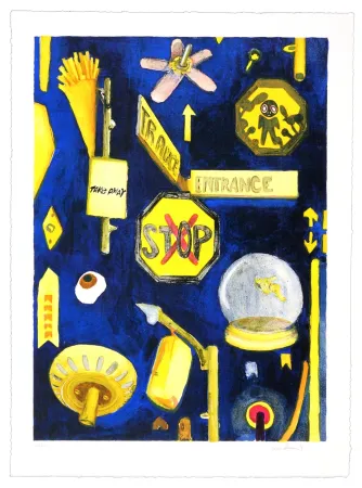 石版画 Boesen - Stop