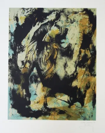 石版画 Bohary - Water fall city