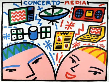 石版画 Boisrond - Concerto Media, 1986