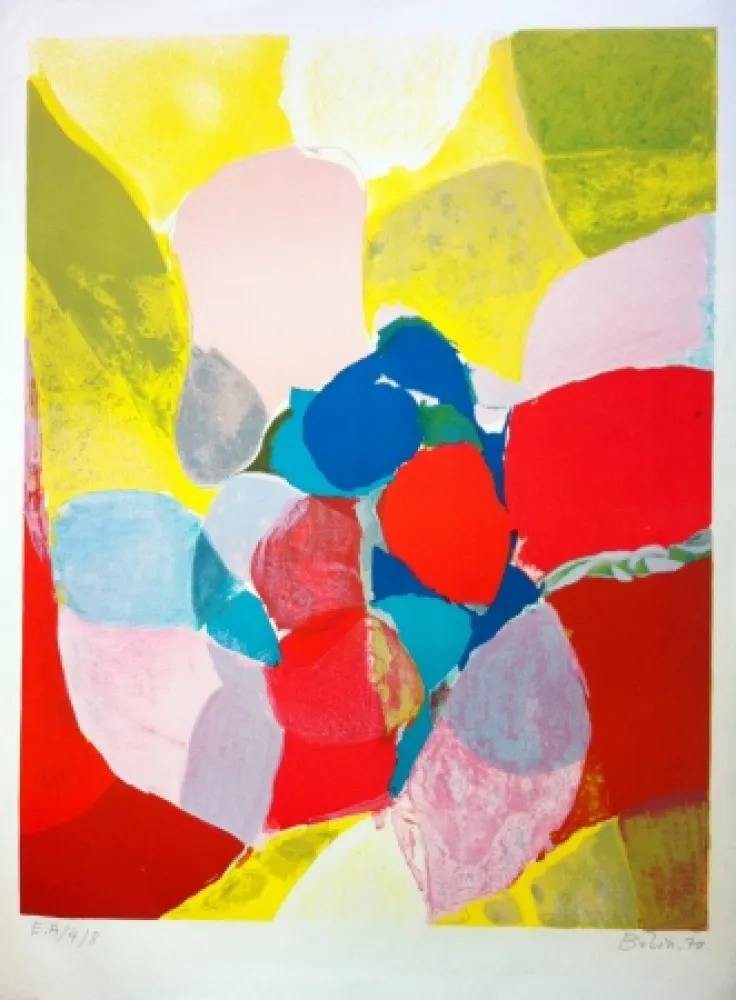 石版画 Bolin - Composition 3