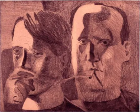 版画 Bollinger - Untitled (Shared Silence)