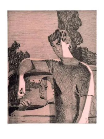 版画 Bollinger - Untitled (Window Exchange)
