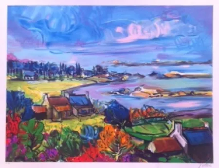 石版画 Bolorè  - La bretagne