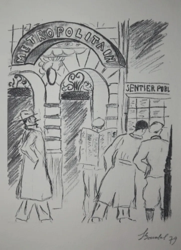 版画 Bonabel - Louis-Ferdinand Céline - Gravure Originale 