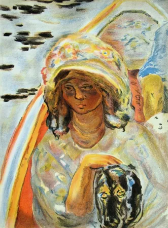 石版画 Bonnard - En barque - 1907