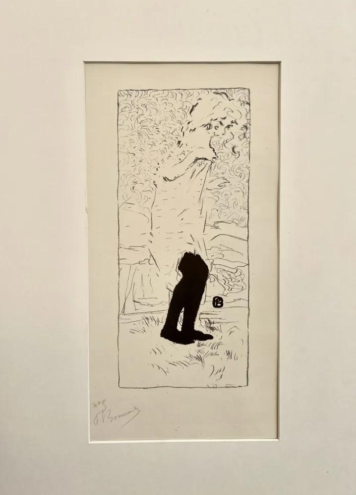 石版画 Bonnard - Jeune femme aux bas noirs (1893)