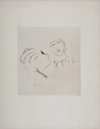 蚀刻版画 Bonnard - La Vie de Sainte Monique (I), 1930