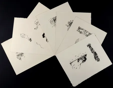 木刻 Bonnard - La Vie de Sainte Monique, Suite de bois non utilisés #II, 1930