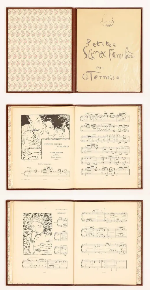 插图书 Bonnard - Petites scènes familières Pour Piano. 20 lithographies originales de Pierre Bonnard (1893)