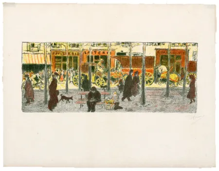 石版画 Bonnard - Quelques aspects de la vie de Paris 3