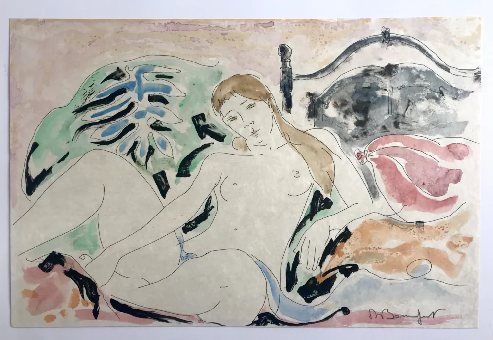 单版画 Bonnefoit - Nu (de la série des suites)