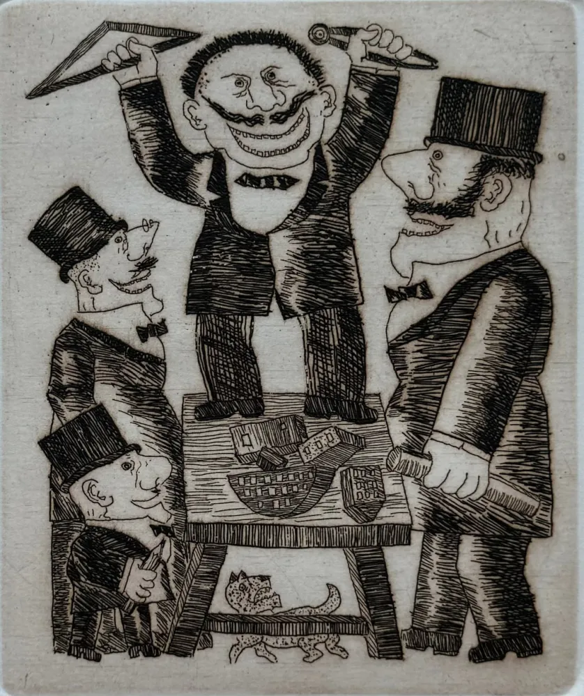 蚀刻版画 Borghese - Il progetto