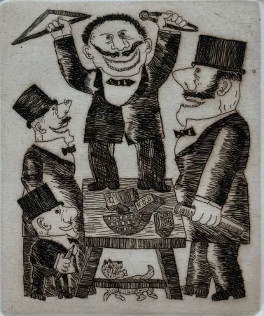 蚀刻版画 Borghese - Il progetto