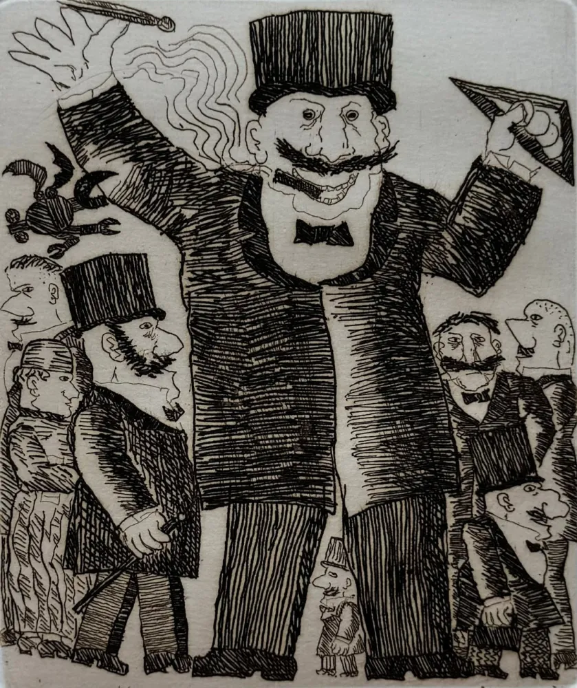 蚀刻版画 Borghese - L'idea 