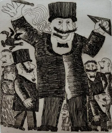 蚀刻版画 Borghese - L'idea 