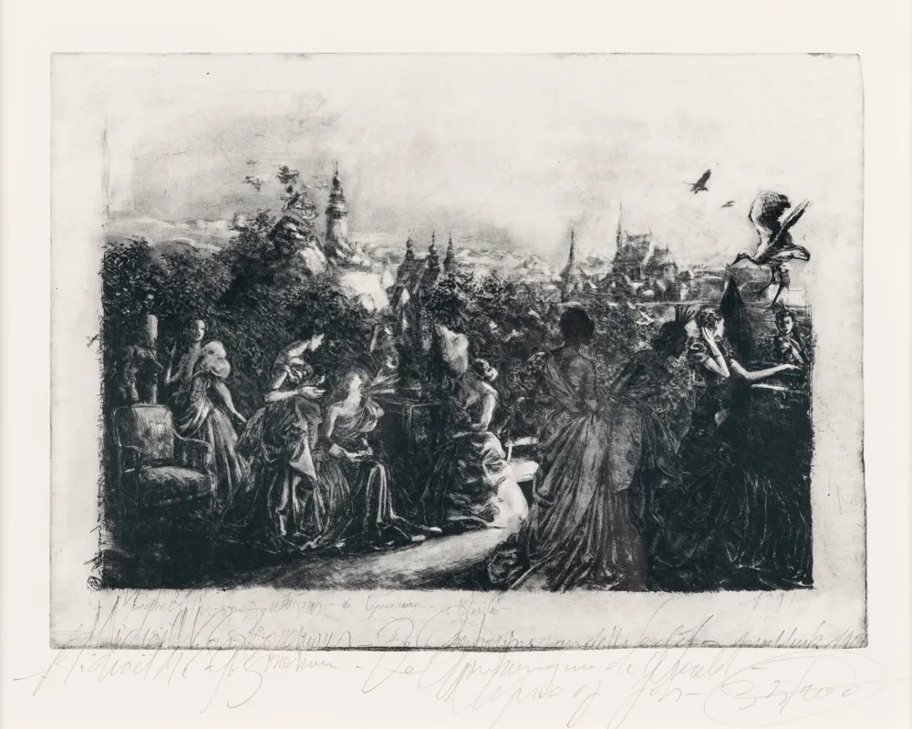 蚀刻版画 Borremans - De openbaring van de wereld