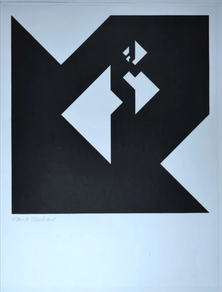 木刻 Bosshard - 1961 zwölf variationen über ein würfelthema - 1962 zwölf typografische konstellationen.