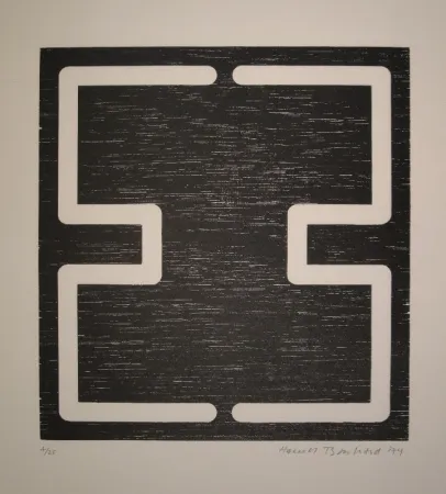 木刻 Bosshard - Liegendes H