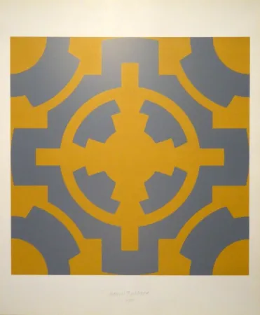 丝网印刷 Bosshard - Zentralsymmetrische Architekturgrundrisse. 