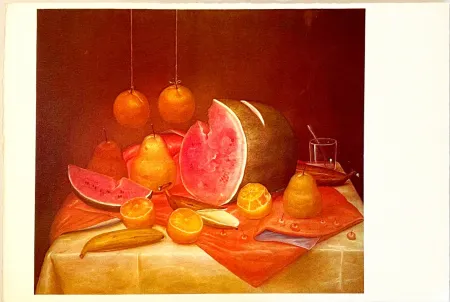 石版画 Botero - Nature morte