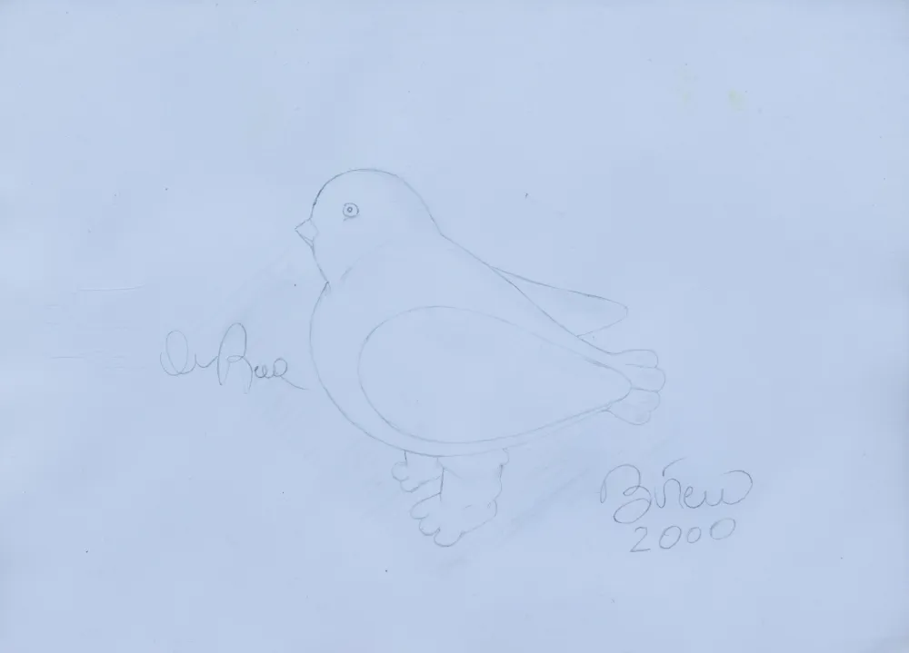 丝网印刷 Botero - Paloma, 2000