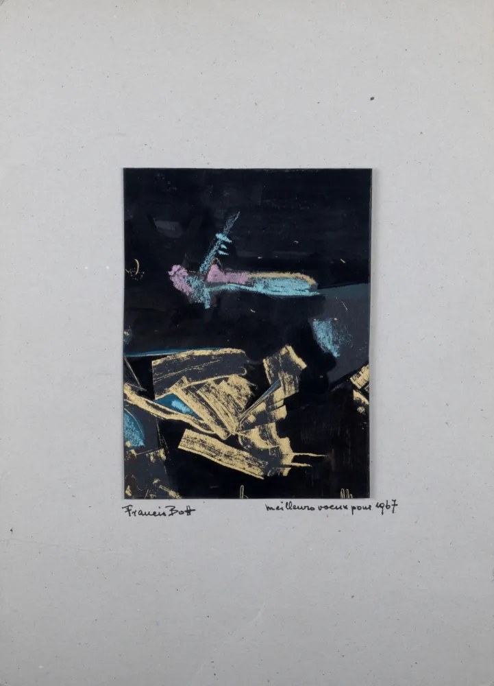 无技术 Bott - Greetings card, 1967  - Hand-signed